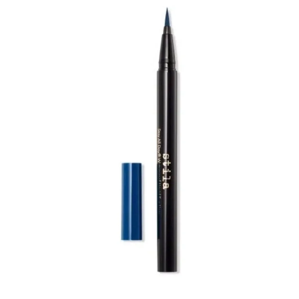 Stila Stay All Day Waterproof Liquid Eye Liner Blue 0.016 fl oz 0.5 ml NIB